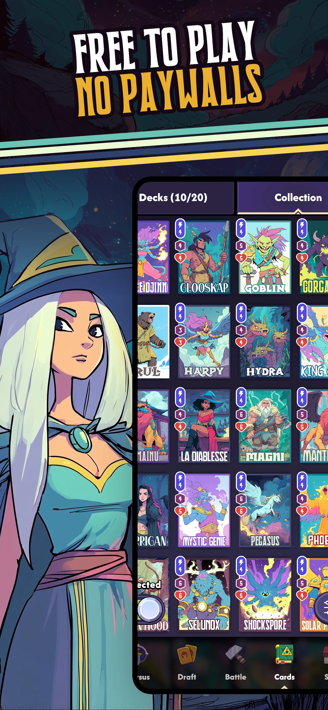 Mystic Realms: TCG Card Battle screenshot